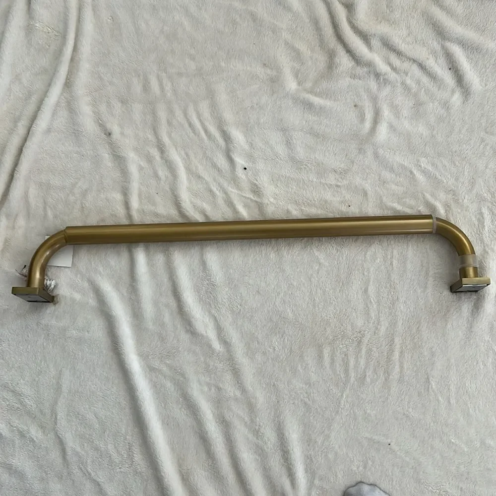 Pottery barn Hidden Connection Room Darkening Curtain Rod, Brass, NWT #2